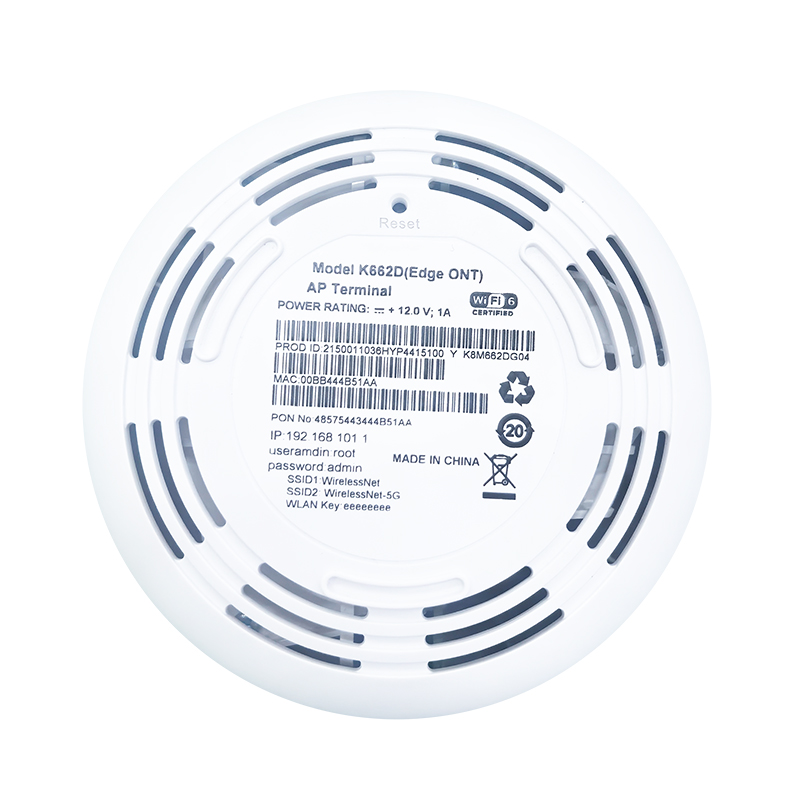 Huawei OptiXstar K662d ONU ONT 7DBI SC/UPC GPON Fiber/Ethernet Uplink, Gigabit Dual-band Wi-Fi 6 And Gigabit Ethernet Port‌