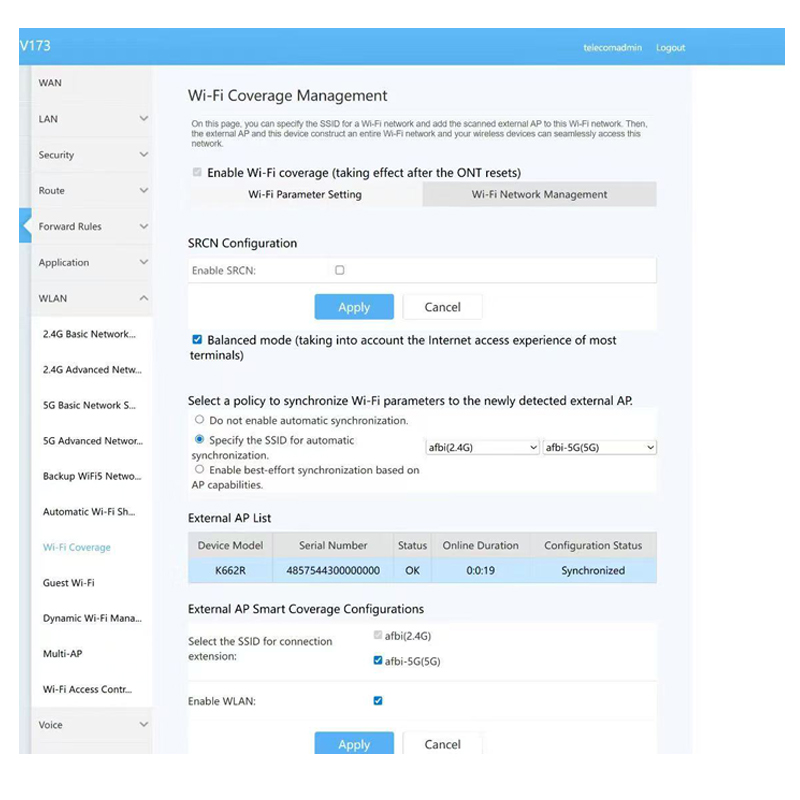 Huawei V173 XG-PON Dual Band 2.4GHz 5GHz ONU ONT V173-50 FTTR FTTH GPON All Brands WIFI6 TEL WIFI6 4GE for Fiber Optic Equipment
