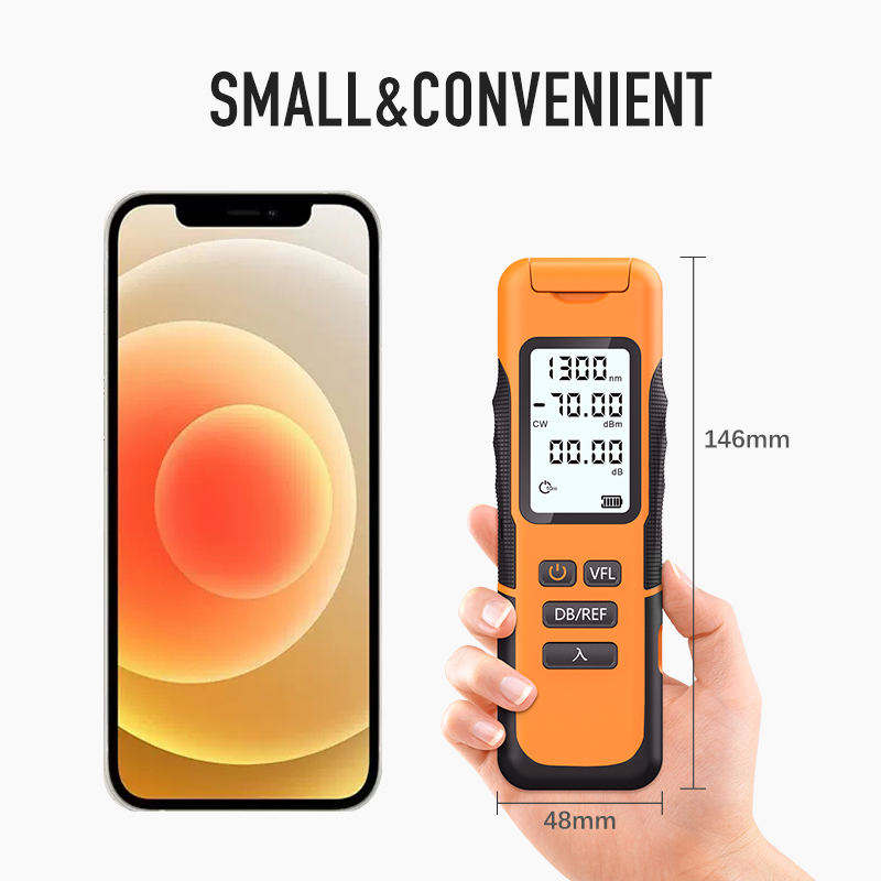 KAITENG Y12 FTTX Tool Fiber Optical Power Meter Fiber Optic Test Rechargeable OPM Fiber Optical Power Meter OPM