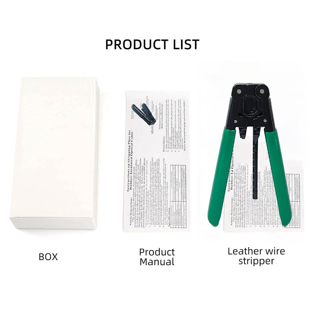 Fiber Optic Stripping Tool FTTH Fiber Optic Cable Stripper Striping Optical Pliers Drop Stripper Fiber Cable Stripper