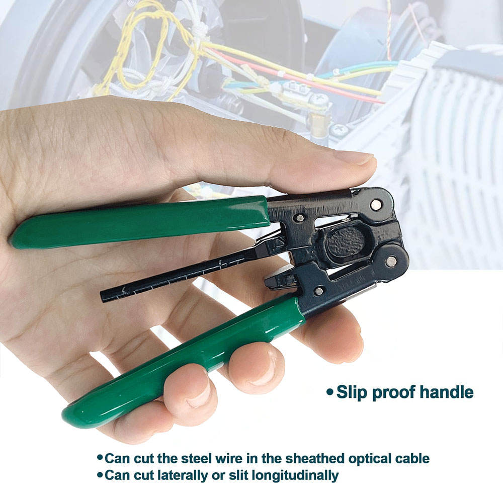 Fiber Optic Stripping Tool FTTH Fiber Optic Cable Stripper Striping Optical Pliers Drop Stripper Fiber Cable Stripper