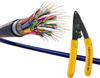 Pelacables de fibra &oacute;ptica, herramientas de pelado de fibra &oacute;ptica con orificio de 3 puertos con mango de 6 pulgadas, herramienta pelacables de fibra &oacute;ptica de acero inoxidable