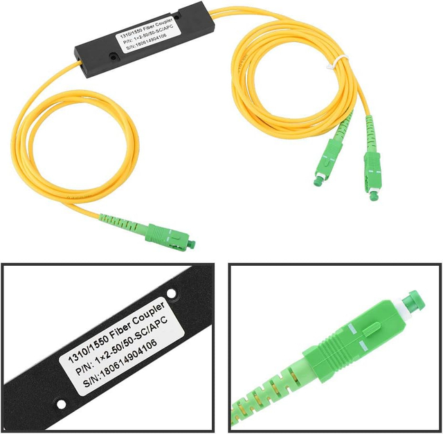 Cable Type PLC Splitter 1x2 1x8 1x16 SC/UPC SC/APC Insert Type Plug-in LGX Splitter Module Fiber Optical PLC Splitter Box 1:2